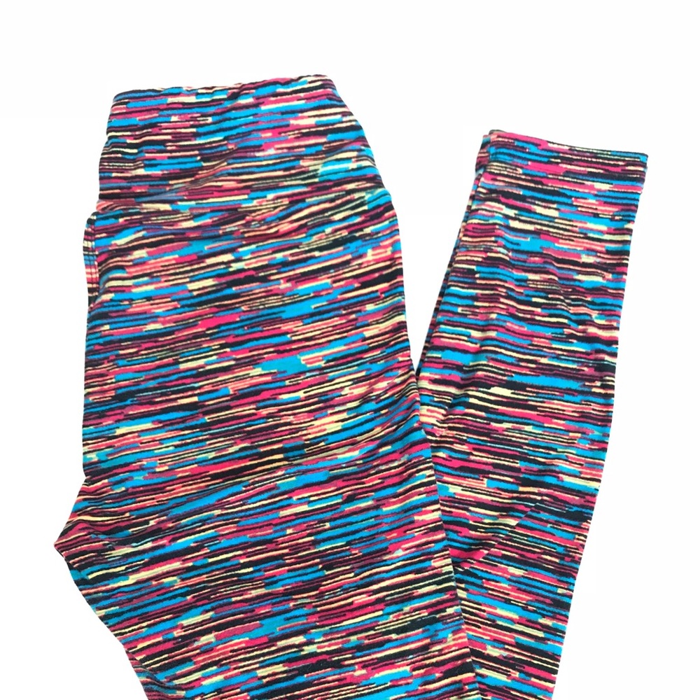 Lularoe leggings OS Multi Colored Stripe